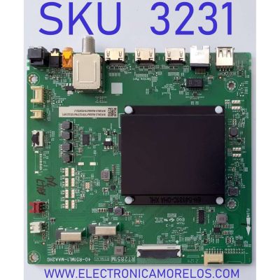 MAIN PARA TV TCL ((ANDROID)) 4K·UHD·HDR (3840 X 2160) / NUMERO DE PARTE 08-R51ML01-MA200AA / 40-R51ML1-MAA2HG / RT2851M / 08-R51ML01-MA300AA / V8-R51MT02-LF / GTC010719 / DISPLAY CV700U2-T01 / PANEL LVU700NDML / MODELOS 70S434 / 70S430